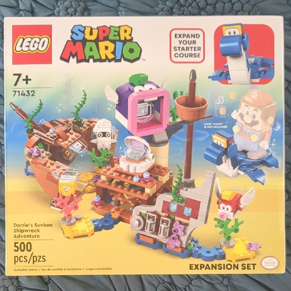LEGO 71432 Super Mario Dorrie's Sunken Shipwreck Adventure Expansion Set NEW - Picture 1 of 9